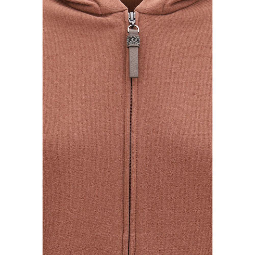 Brunello Cucinelli Brown Cotton Sweatshirt