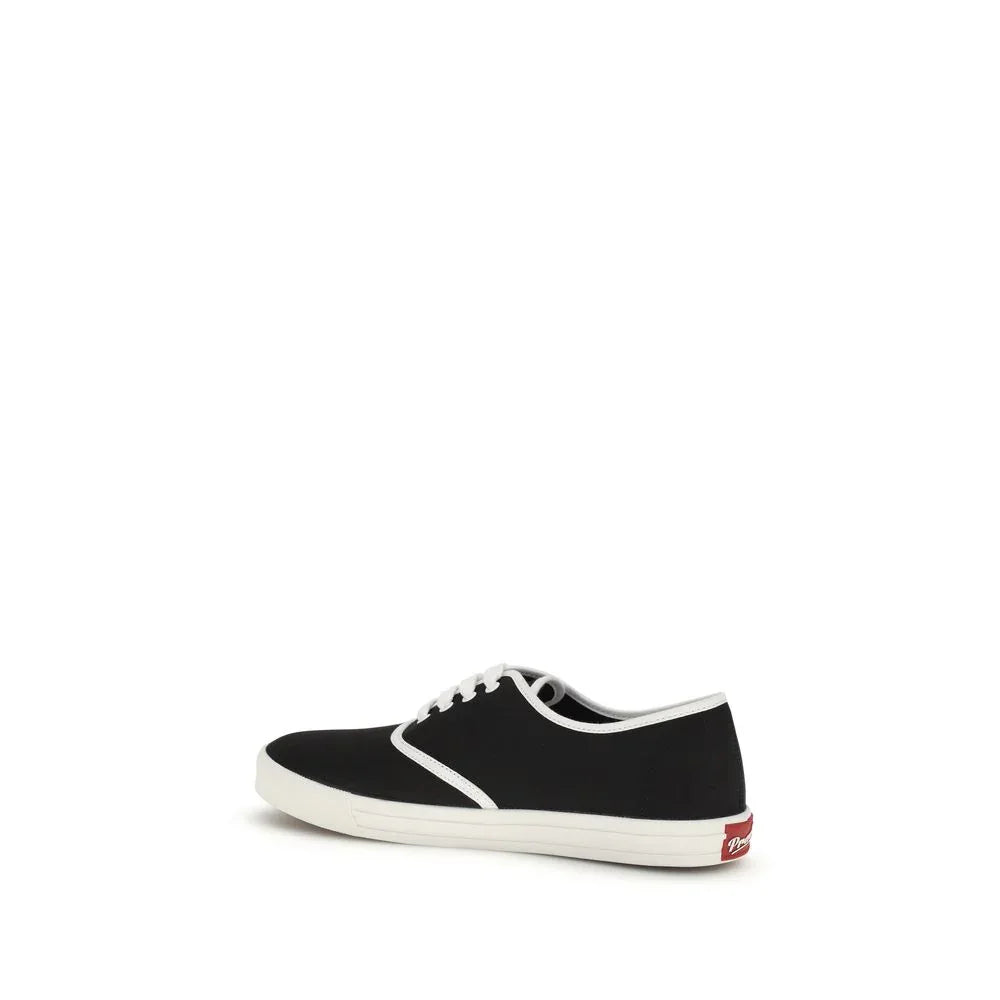 Prada Black Cotton Athletic Sneakers - Zeiniez