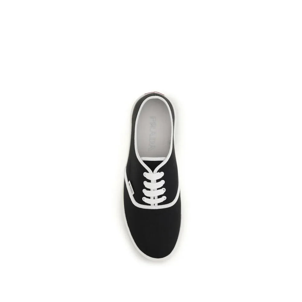 Prada Black Cotton Athletic Sneakers - Zeiniez