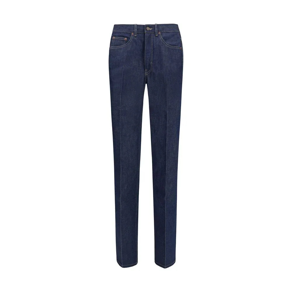 Chloé Blue Cotton Slim Fit Jeans