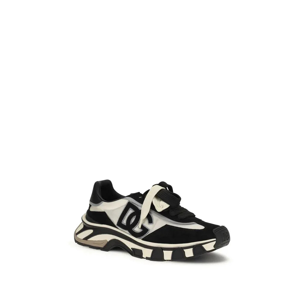 Dolce & Gabbana Black Elastane Athletic Sneakers - Zeiniez