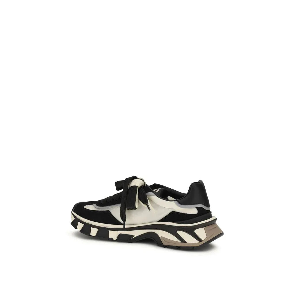 Dolce & Gabbana Black Elastane Athletic Sneakers - Zeiniez