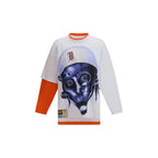 PDF Channel White Cotton Long Sleeve T-Shirt