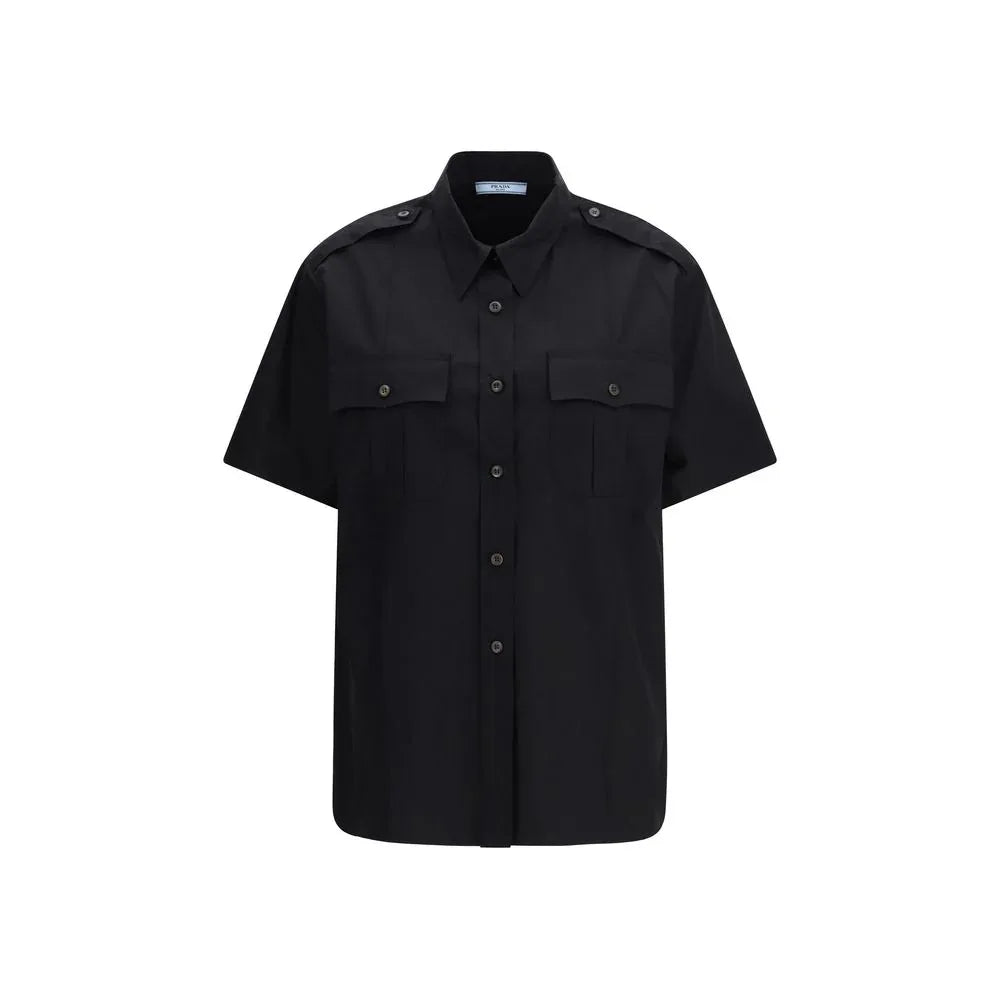 Prada Black Cotton Shortsleeve Shirt