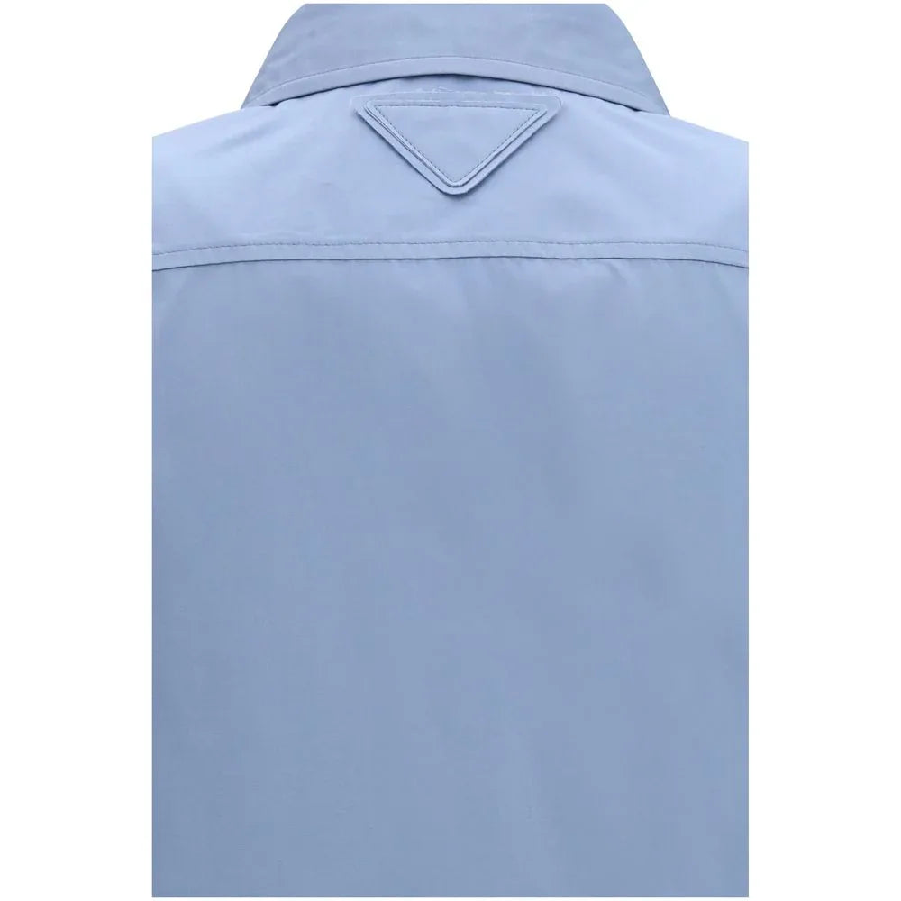 Prada Blue Cotton Dress Shirt
