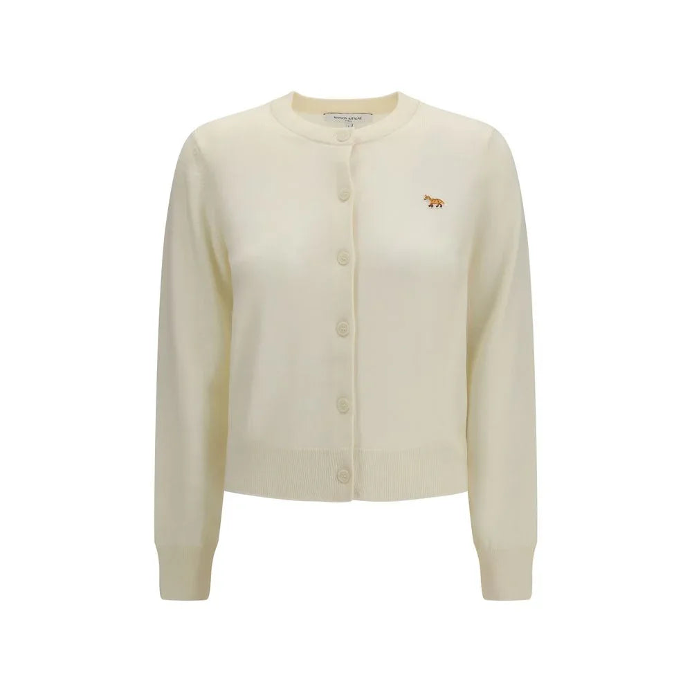 Maison Kitsuné Beige Cotton Cardigan