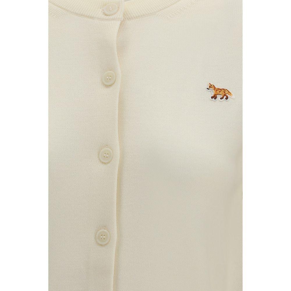 Maison Kitsuné Beige Cotton Cardigan