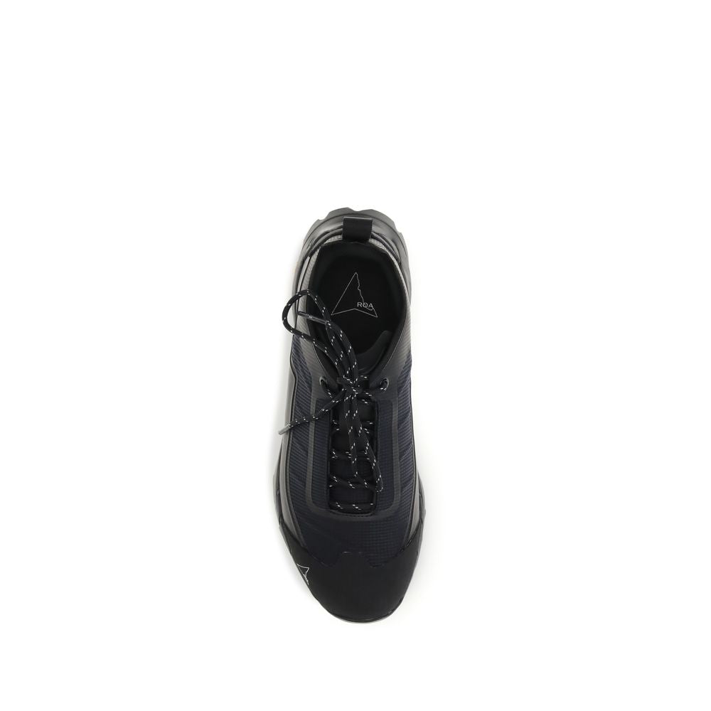 ROA Black Polyester Athletic Sneakers