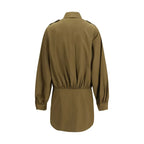 7FOR Brown Cotton Casual Dress - Zeiniez