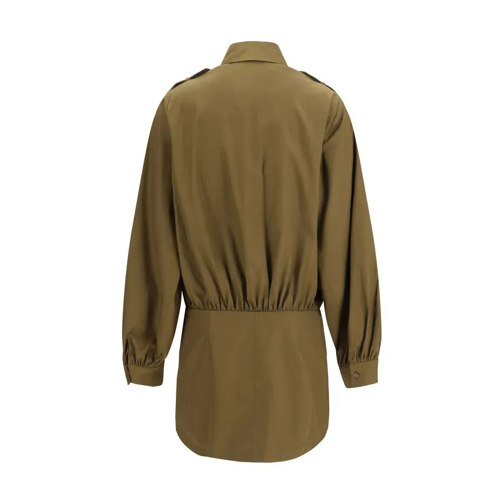 7FOR Brown Cotton Casual Dress - Zeiniez