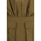 7FOR Brown Cotton Casual Dress - Zeiniez