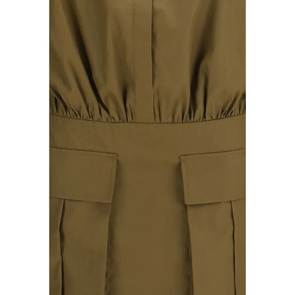 7FOR Brown Cotton Casual Dress - Zeiniez