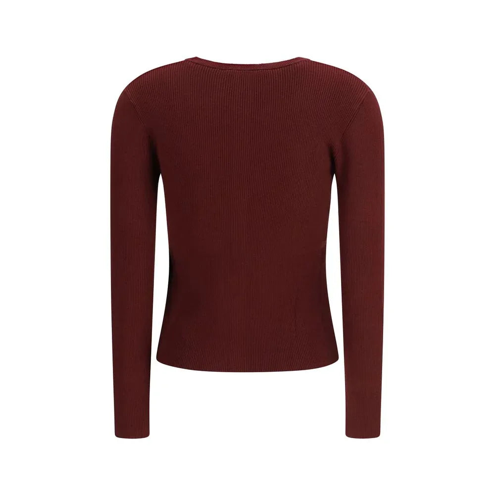 Max Mara Bordeaux Viscose Sweatshirt