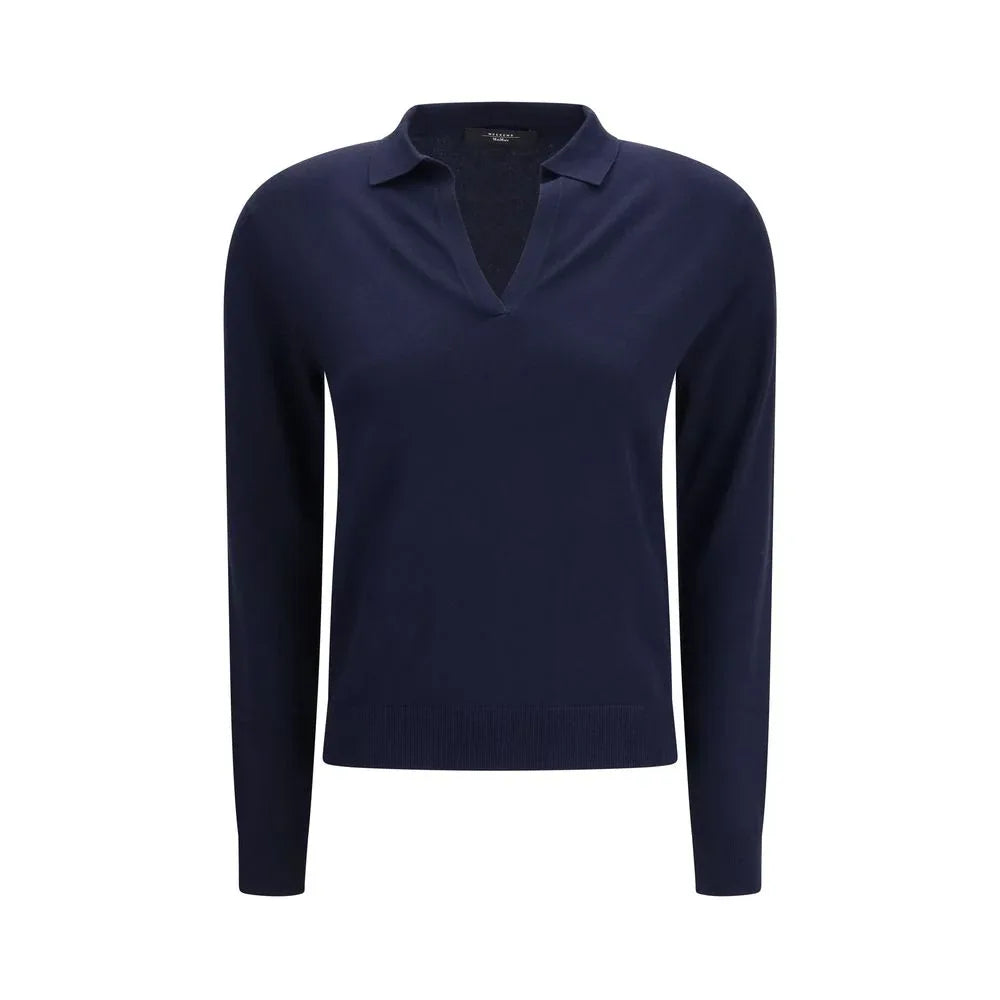 Max Mara Blue Viscose Sweatshirt