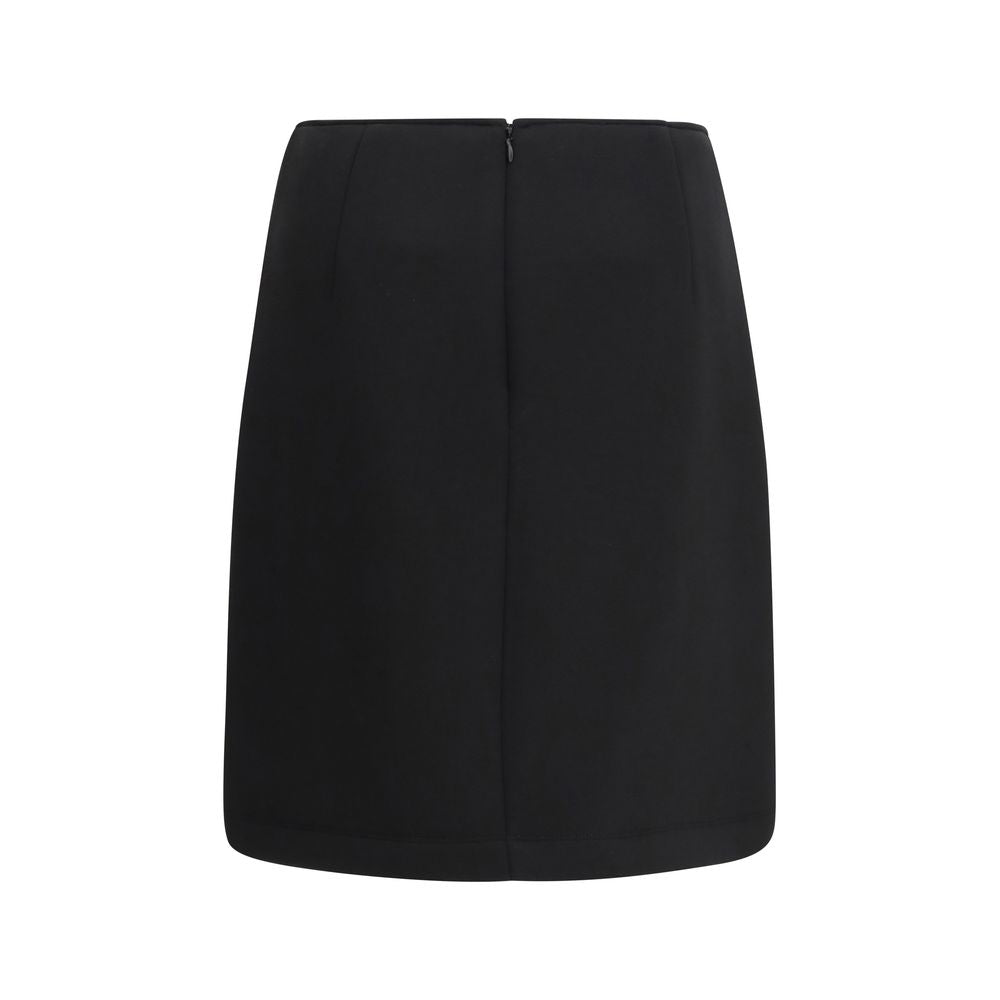 Max Mara Black Polyester Mini Skirt