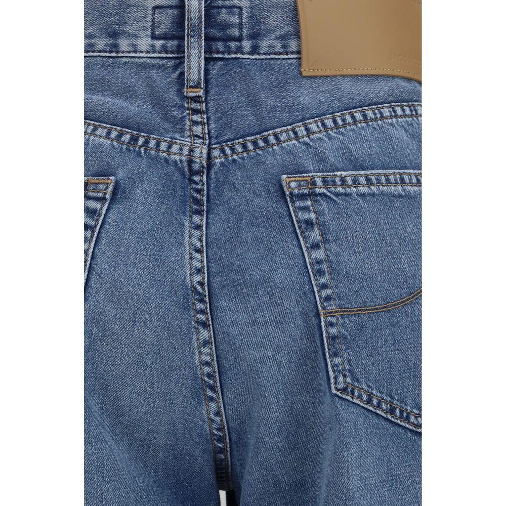 Jacob Cohen Blue Cotton Relaxed Fit Jeans