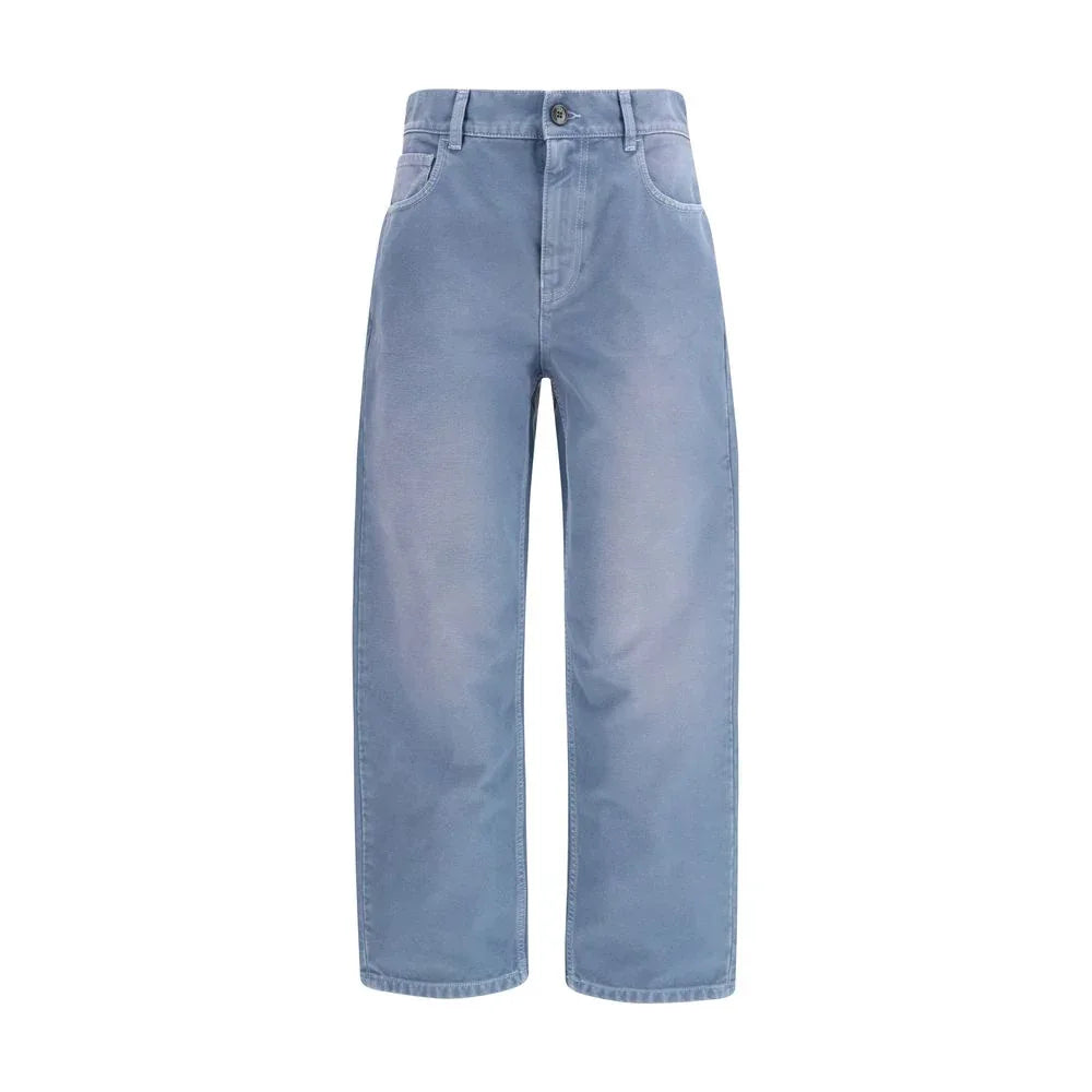 Marni Blue Cotton Relaxed Fit Jeans