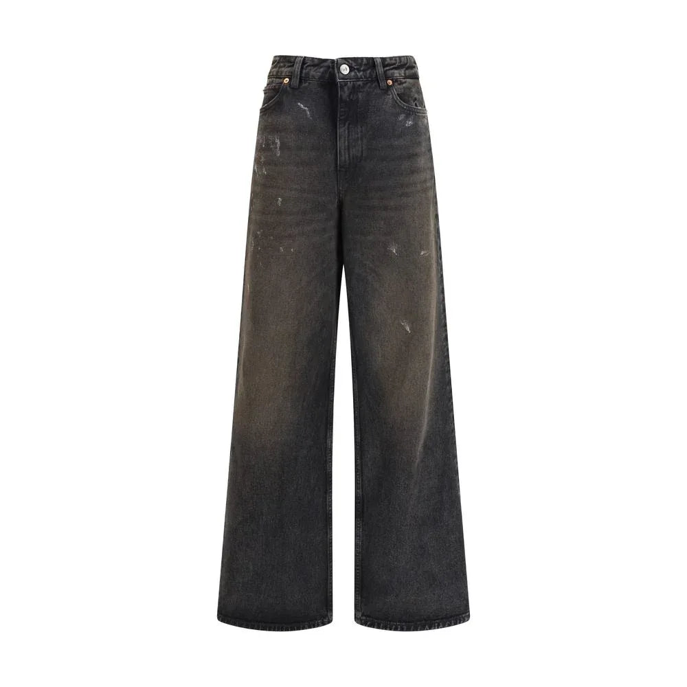 Our Legacy Black Cotton Relaxed Fit Jeans - Zeiniez