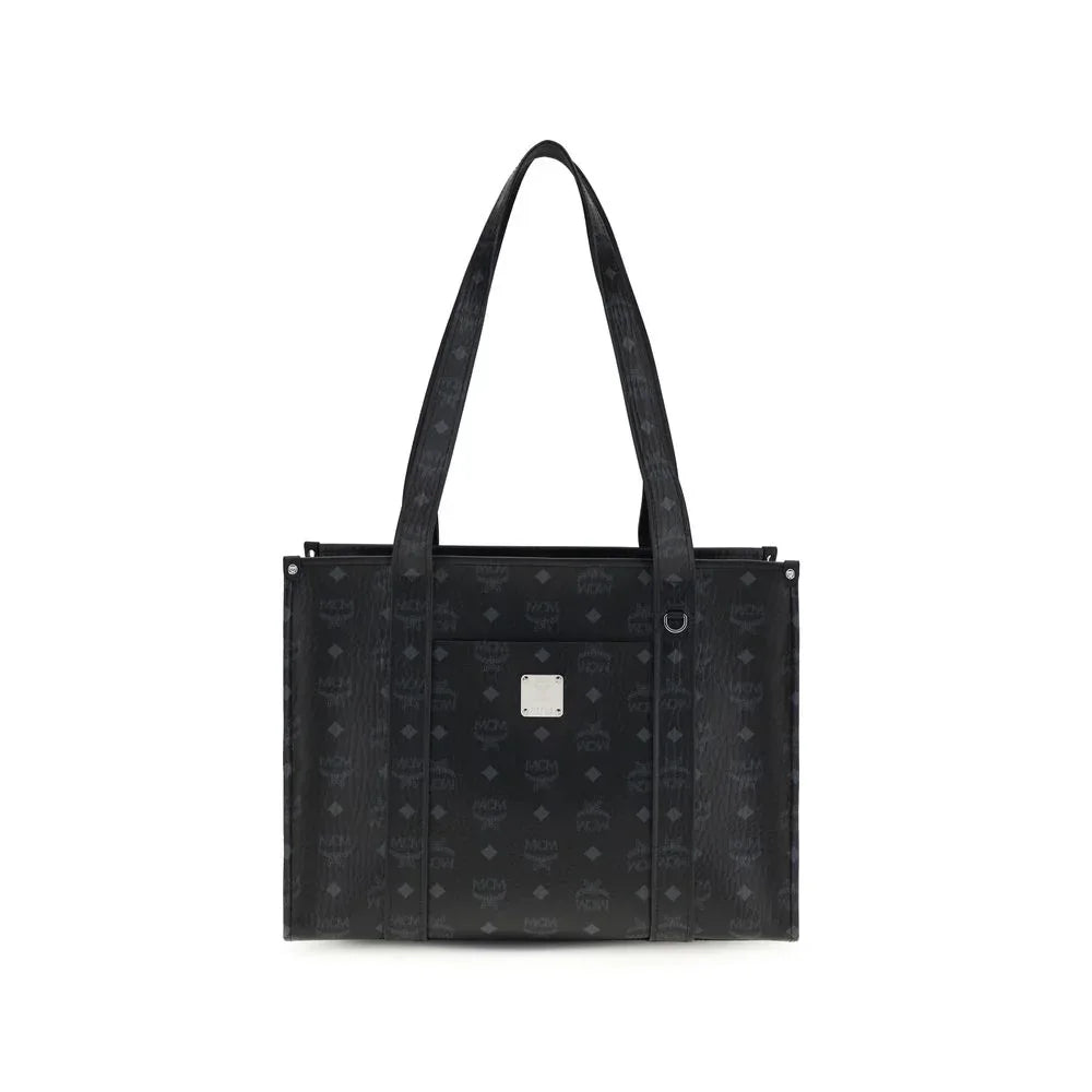 MCM Black Fabric Handbag