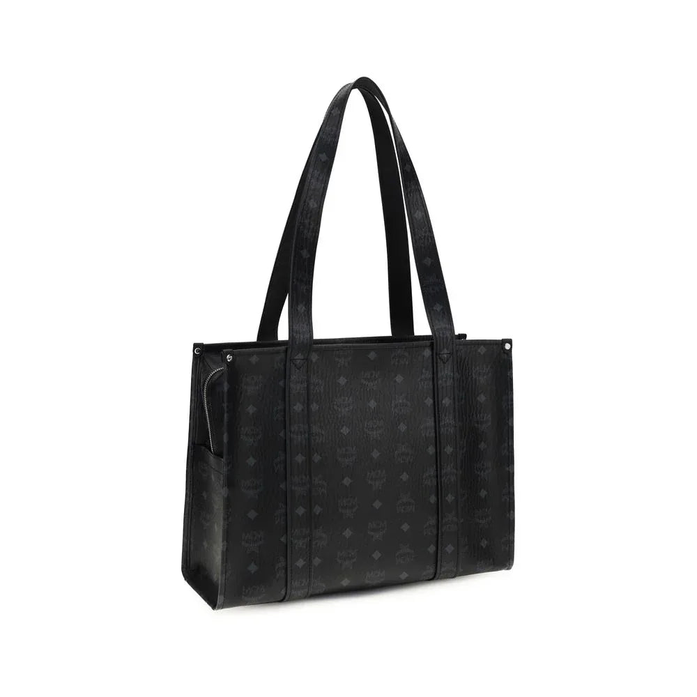 MCM Black Fabric Handbag