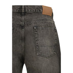 Our Legacy Black Cotton Relaxed Fit Jeans