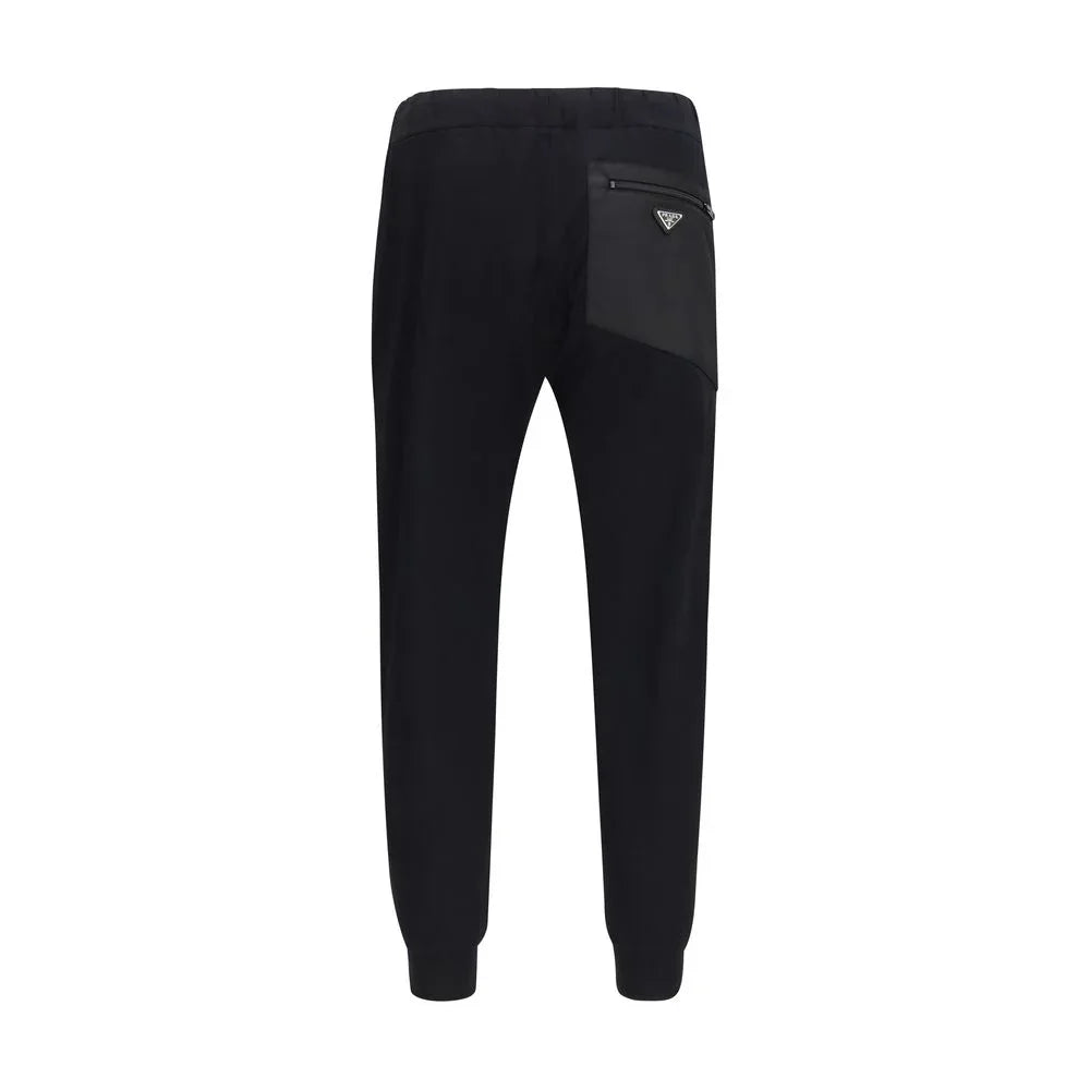 Prada Black Nylon Casual Pants