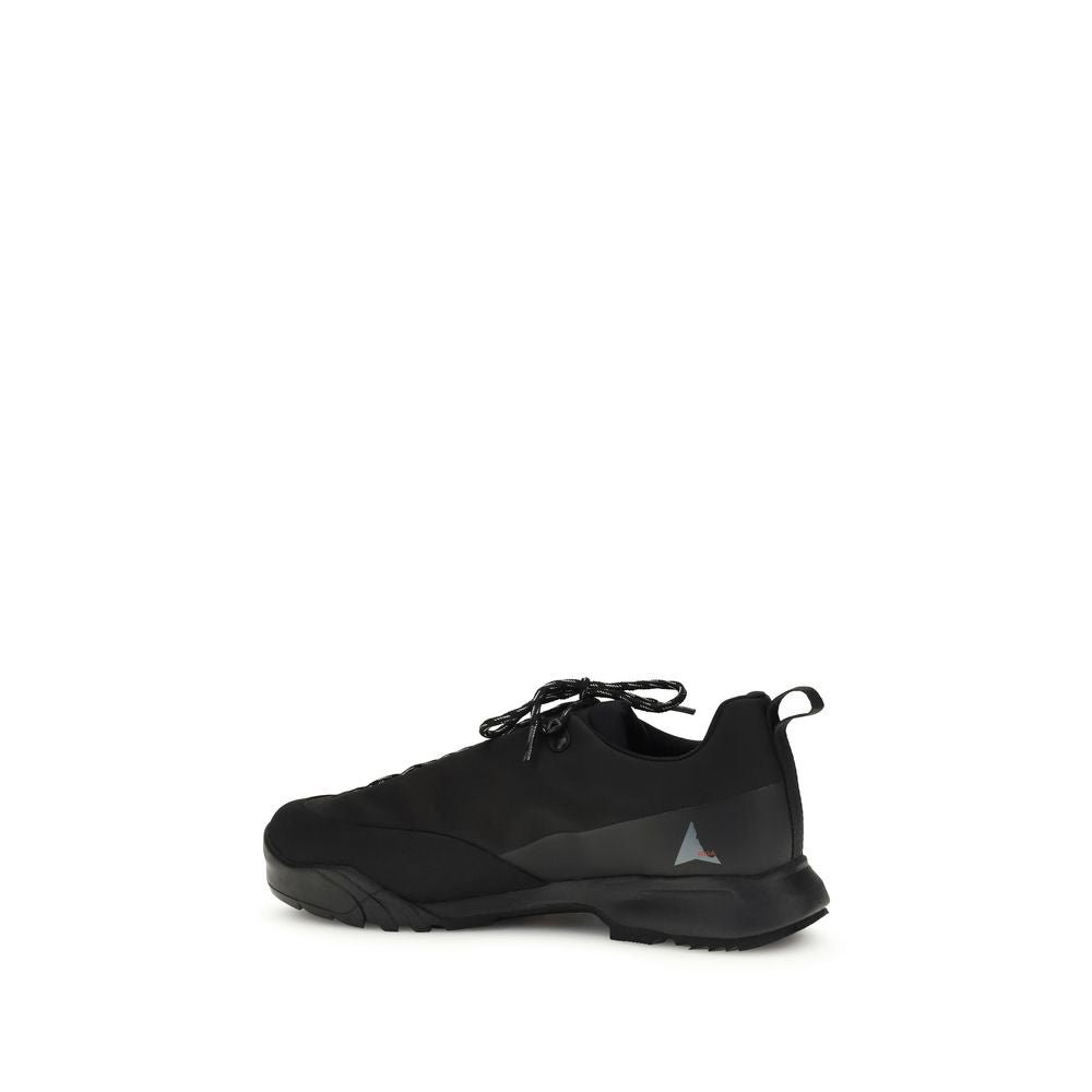 ROA Black Nylon Athletic Sneakers