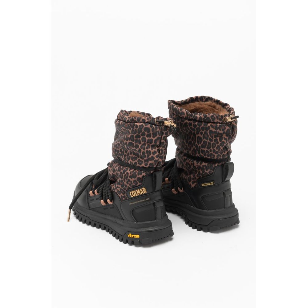 Colmar Black Polyester Ankle Boots