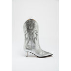 Moschino Multicolor Viscose High Heel Boots