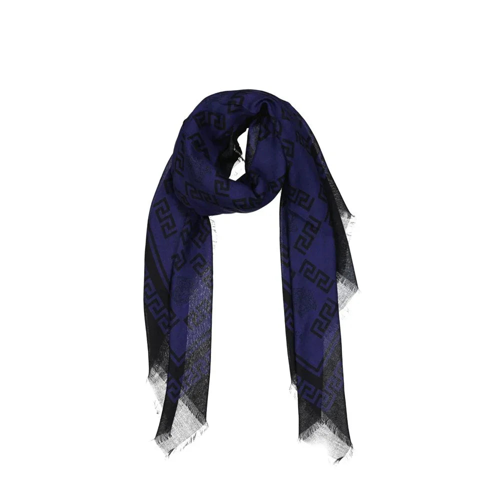 Versace Blue Modal Scarf