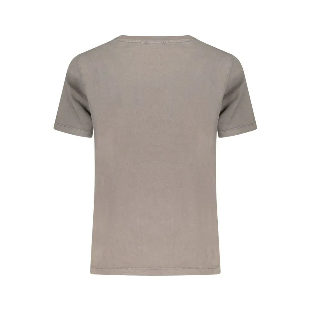 Desigual Grigio Cotton Women T-Shirt