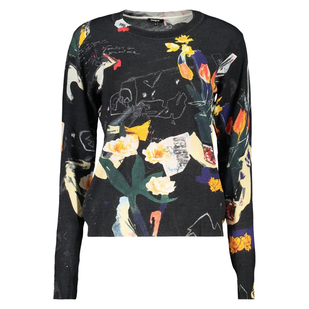 Desigual Black Viscose Women's Sweater