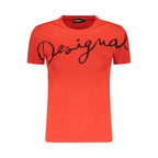 Desigual Rosso Cotton Women T-Shirt