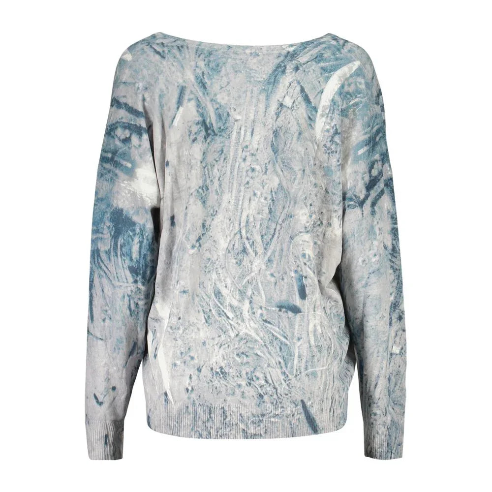 Desigual Blue Viscose Sweatshirt