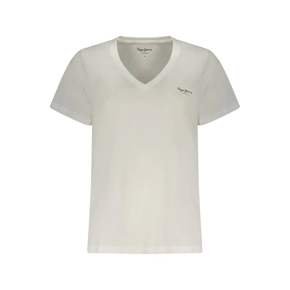 Pepe Jeans Bianco Cotton Womens T-Shirt