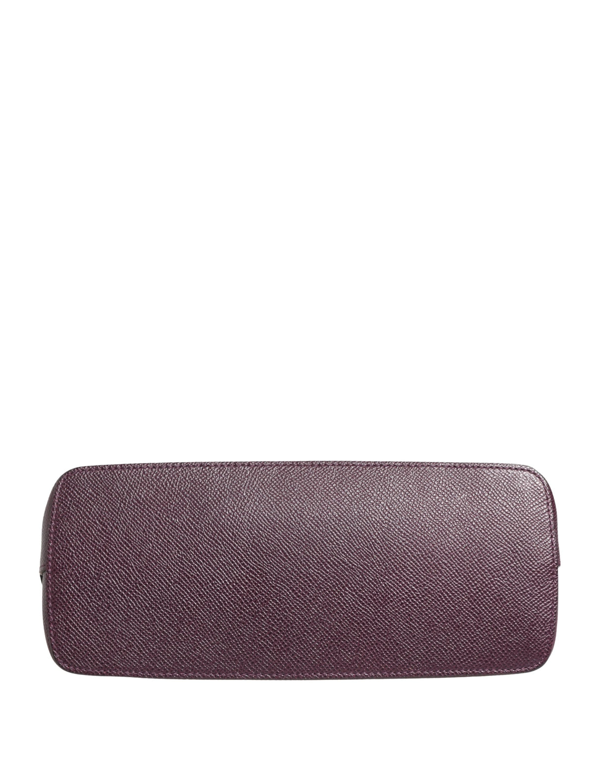 Dolce & Gabbana Dark Purple Leather DG Logo Zip Around Hand Purse Wallet