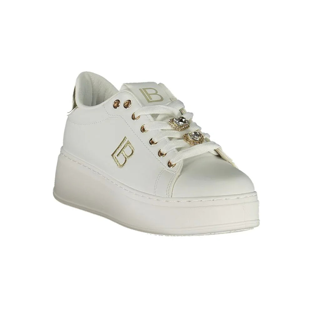 Laura Biagiotti Bianco Polyurethane Women Sneaker