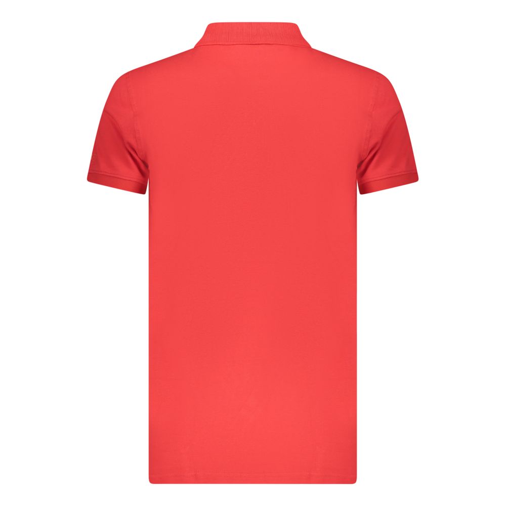 Iceberg Rosso Cotton Mens Polo Shirt