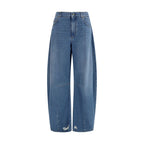 Dolce & Gabbana Blue Cotton Relaxed Fit Jeans