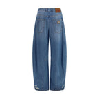 Dolce & Gabbana Blue Cotton Relaxed Fit Jeans