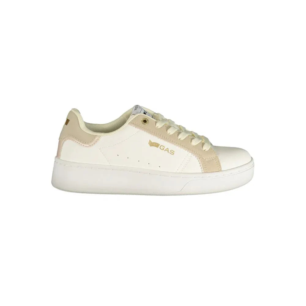 Gas Bianco Poliuretano Women Sneaker