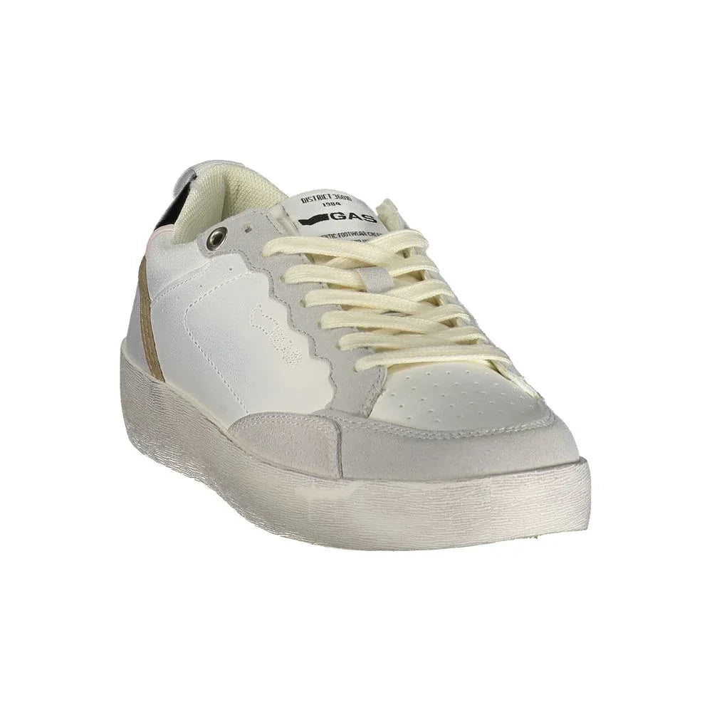 Gas Gray Polyester Athletic Sneakers