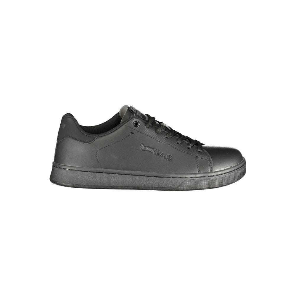 Gas Black Polyurethane Men Sneaker