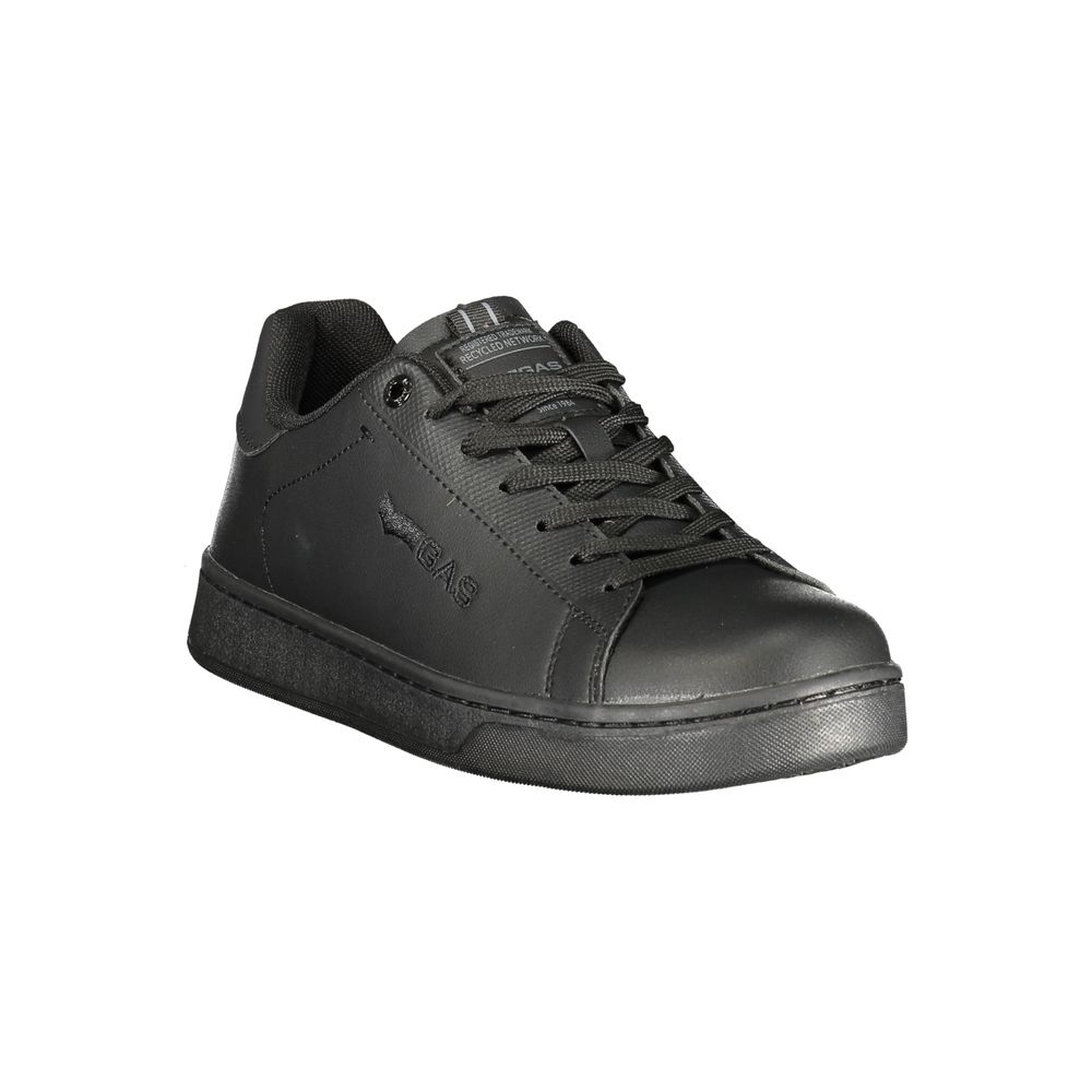 Gas Black Polyurethane Men Sneaker