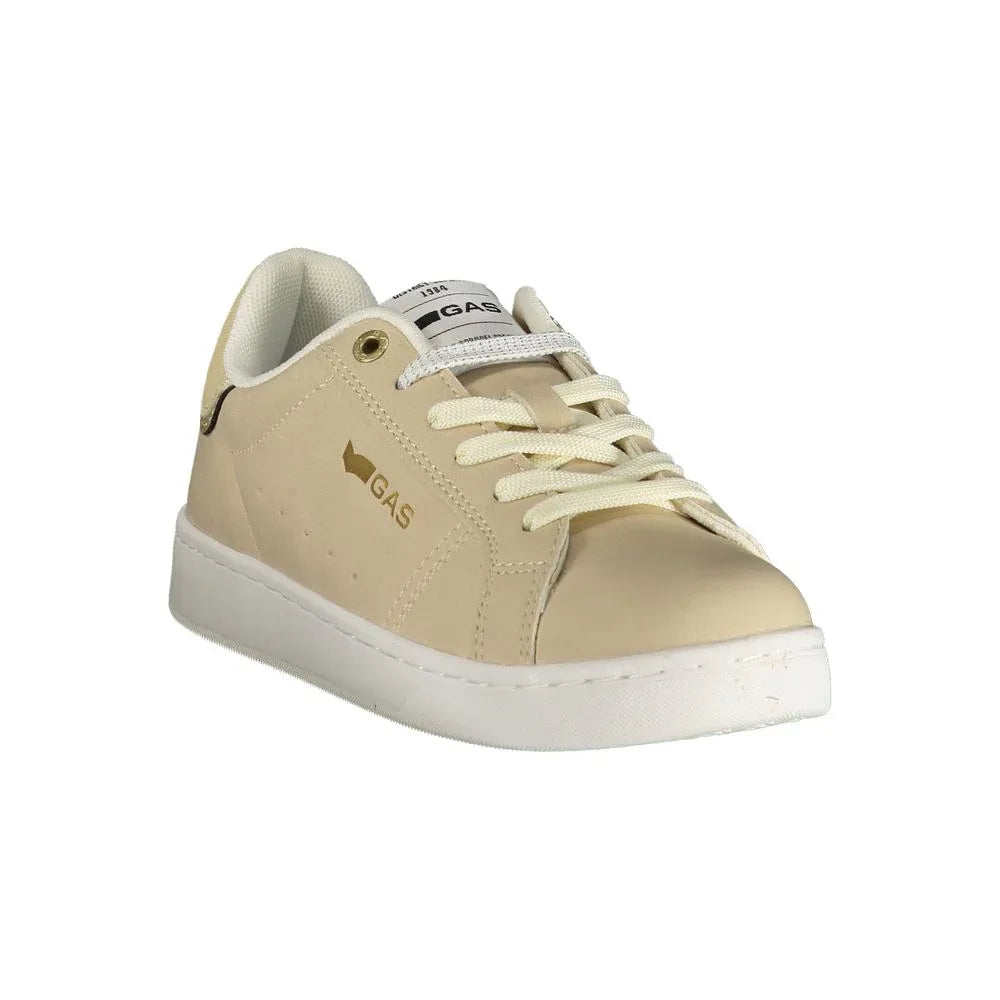 Gas Beige Polyester Athletic Sneakers