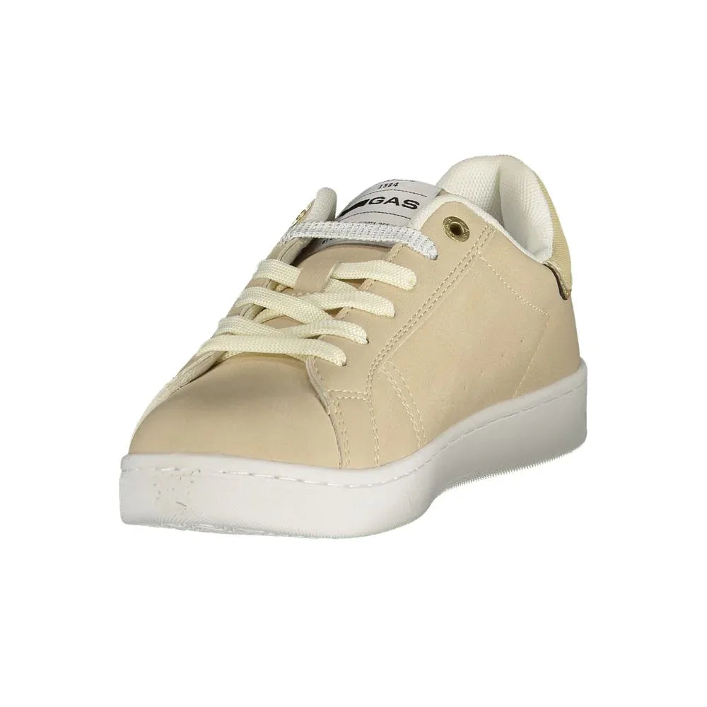 Gas Beige Polyester Athletic Sneakers