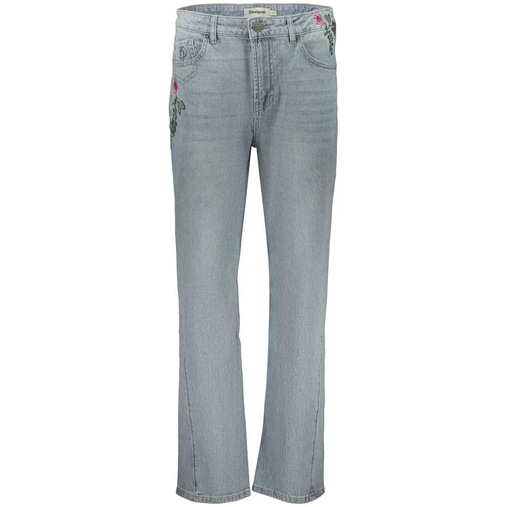 Desigual Azzurro Cotton Women's Jean