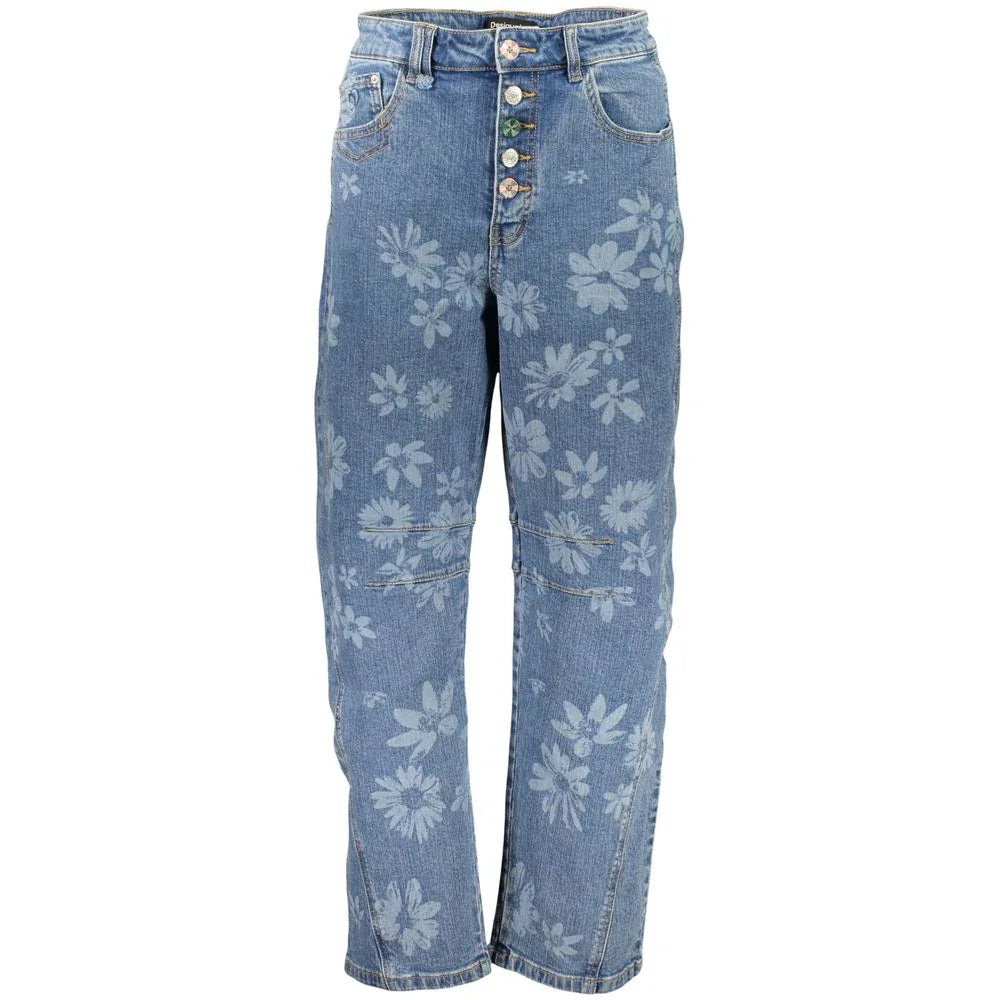 Desigual Blue Cotton Jeans Denim