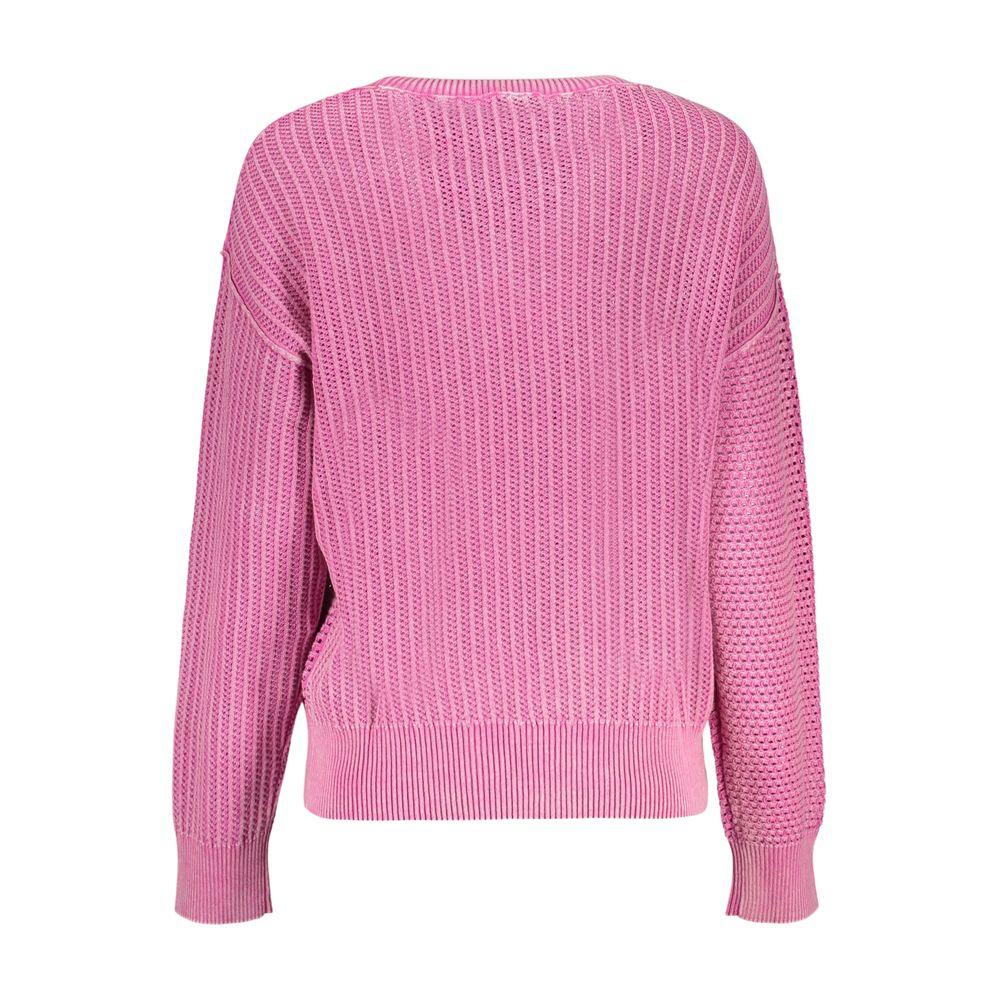 Desigual Pink Cotton Sweatshirt
