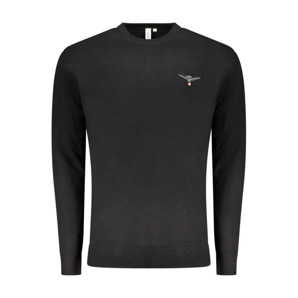 Accademia Militare Black Cotton Men's Sweater - Zeiniez